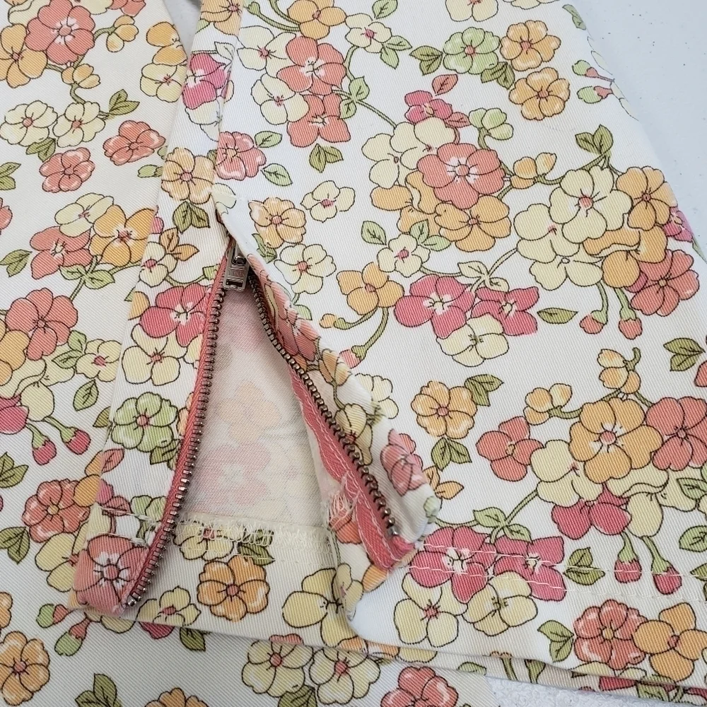 Loft Petites Womens Floral Marisa Cropped Pants Size 2P - Picture 6 of 8